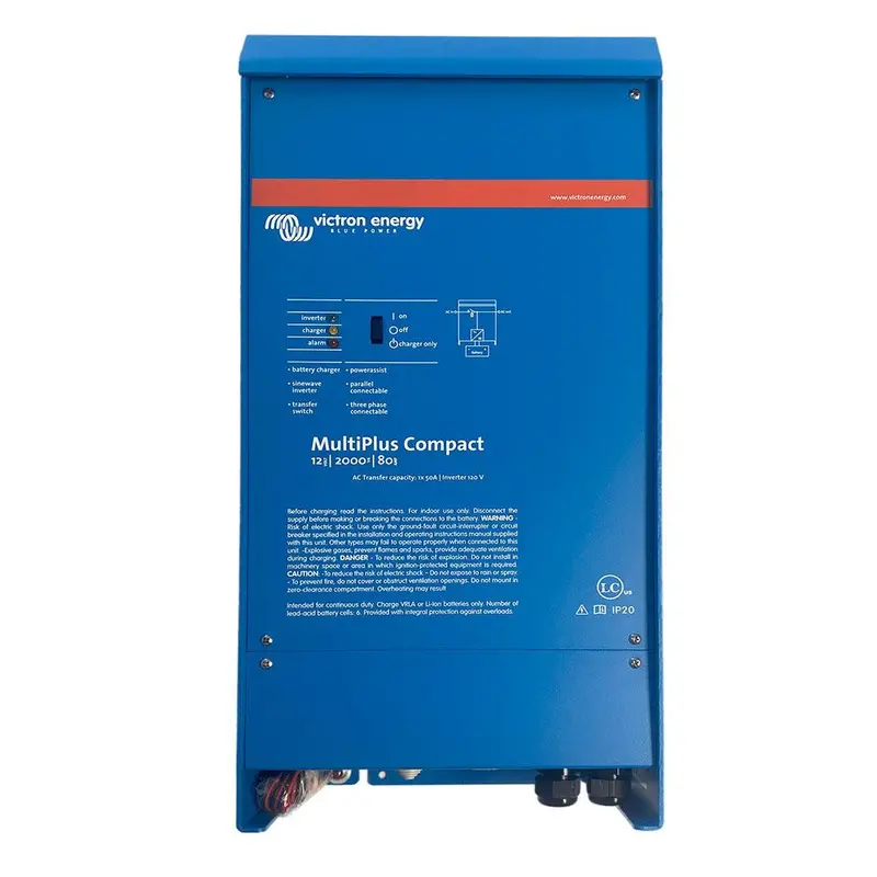 Victron Multiplus Compact Inverter/Charger – 12V, 2000Va, 80A, 120V Ac, Ul-Certified [Cmp122200102] 1
