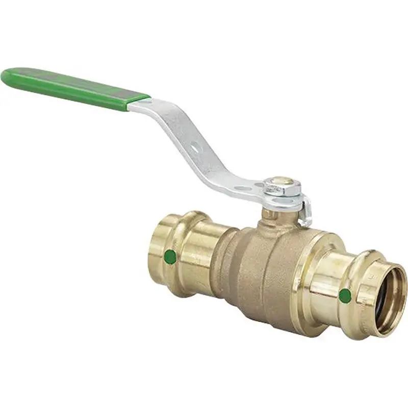 Viega 1-1/2-Inch Zero-Lead Bronze Ball Valve – Double Press Connection, Stainless Stem (79943) 1