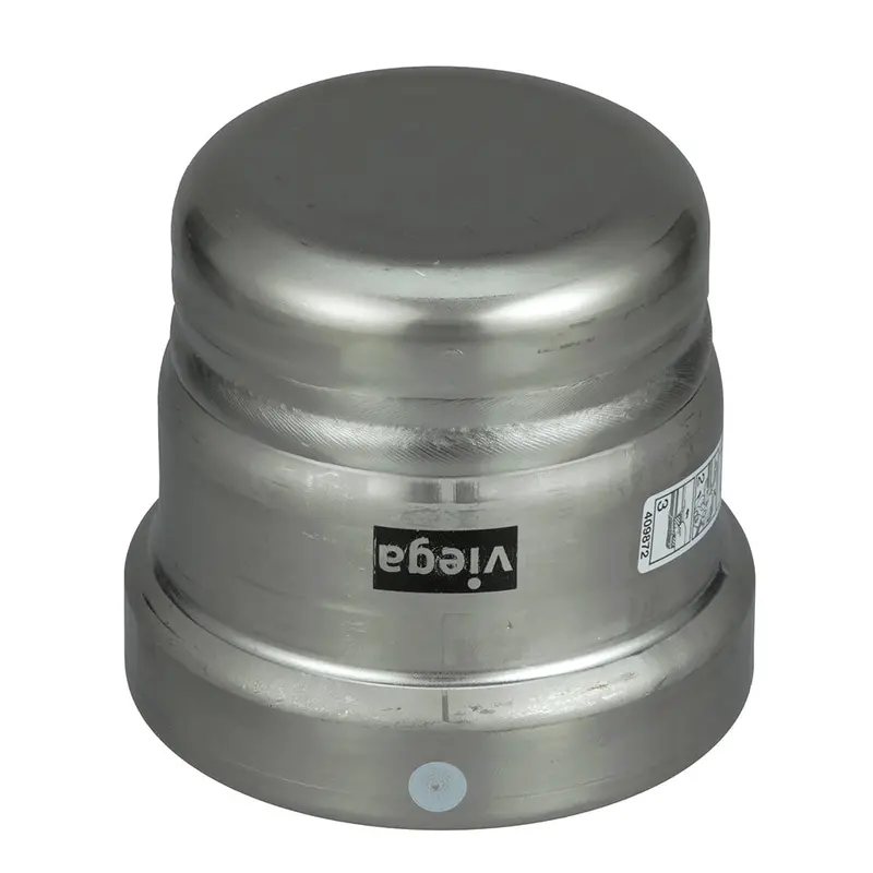 Viega Megapress 2-1/2" Stainless Steel Cap – 316 Ss Body, Fkm Gasket, Model 98540 1
