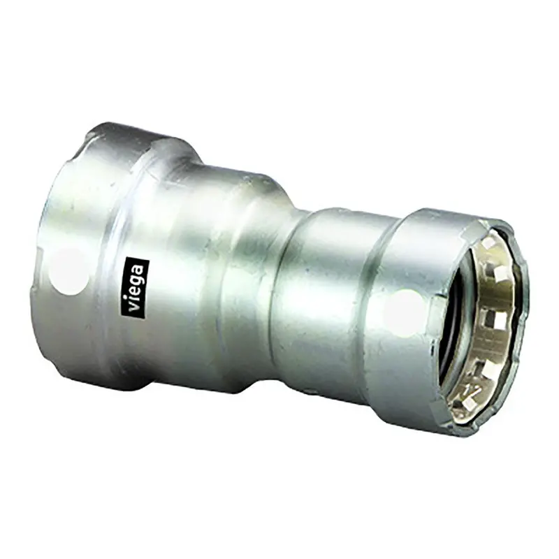 Viega Megapress 3/4" × 1/2" Stainless Steel 304 Reducer – Double Press Connection, Smart Connect Enabled 1