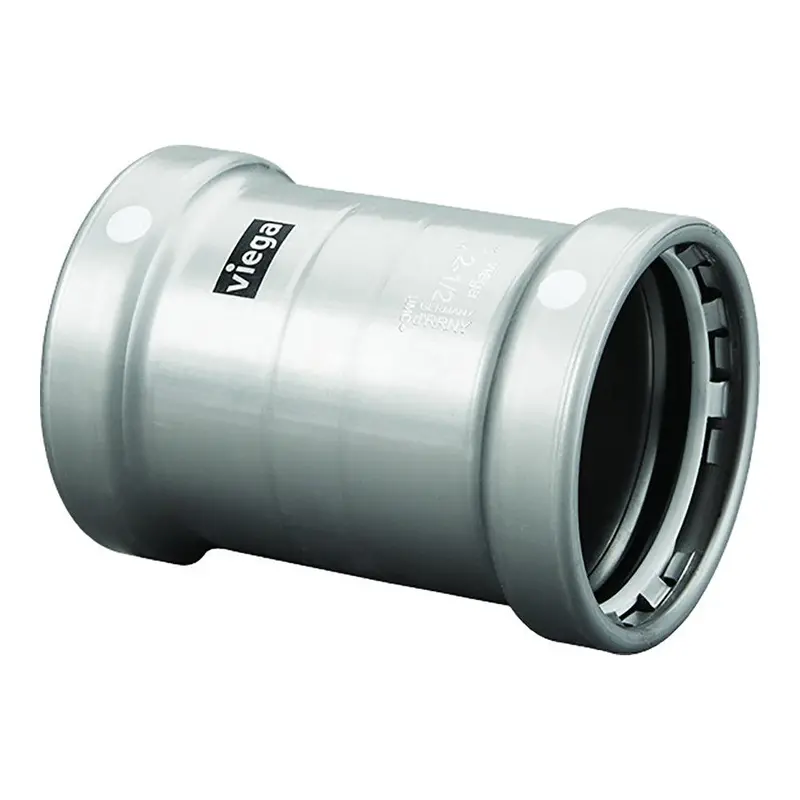 Viega Megapress 3-Inch Carbon Steel Coupling – Stop-Free Fmk Sealing, Double-Press Smart Connect Technology 1