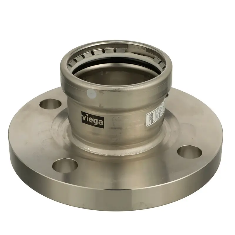 Viega Megapress 3" Stainless Steel Flange – 316 Ss Body, Fkm Seal, Model 98530 1