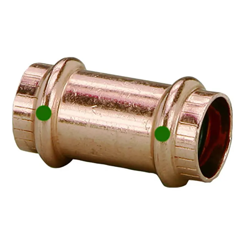 Viega Propress 1-1/4" Copper Coupling Without Stop – Double Press, Smart Connect Technology [78187] 1