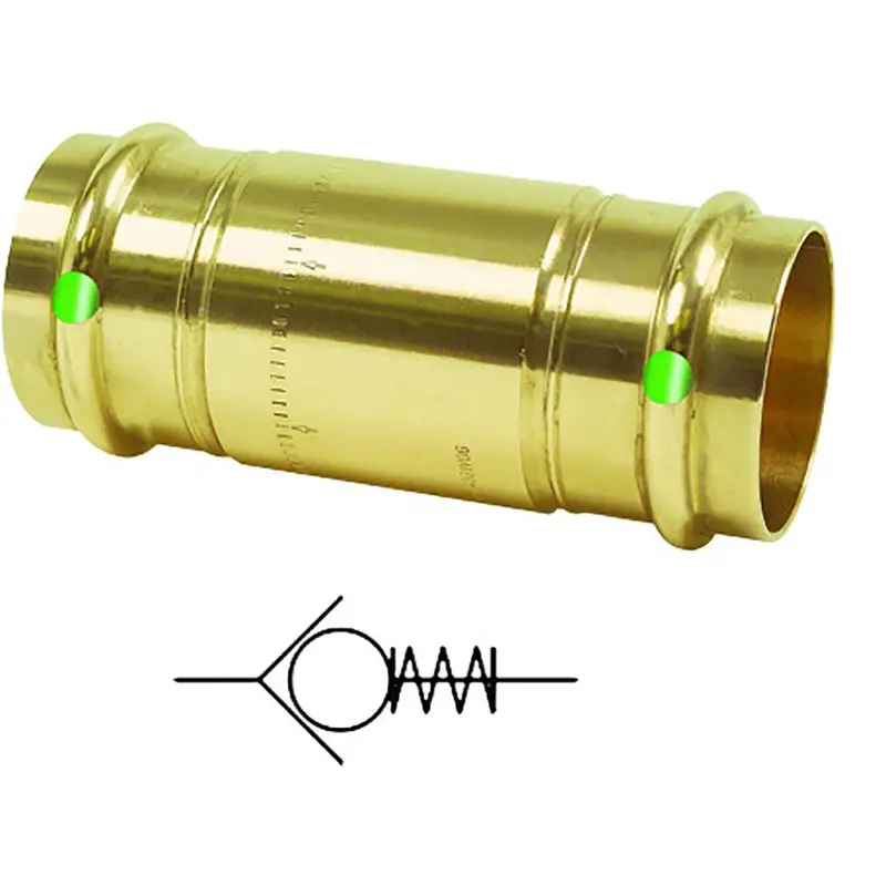 Viega Propress 1-1/4" Zero-Lead Check Valve — Double Press Fitting With Smart Connect (Model 79050) 1