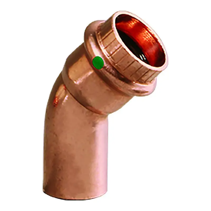 Viega Propress 1" 45° Copper Elbow – Street/Press Fitting With Smart Connect (Model 77058) 1