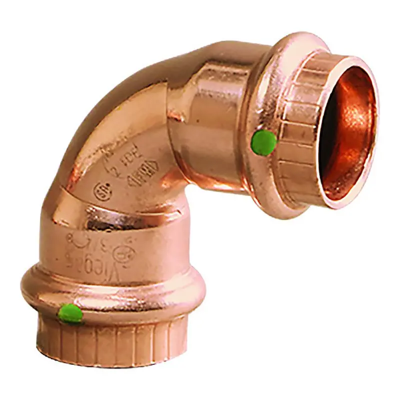 Viega Propress 1" 90° Copper Elbow – Double Press Assembly With Smart Connect (Model 77027) 1