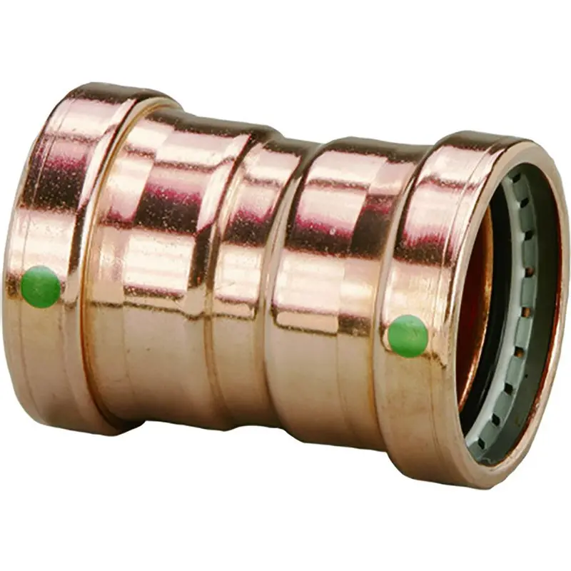 Viega Propress 2-1/2" Copper Coupling With Stop – Double Press, Smart Connect Technology [20728] 1