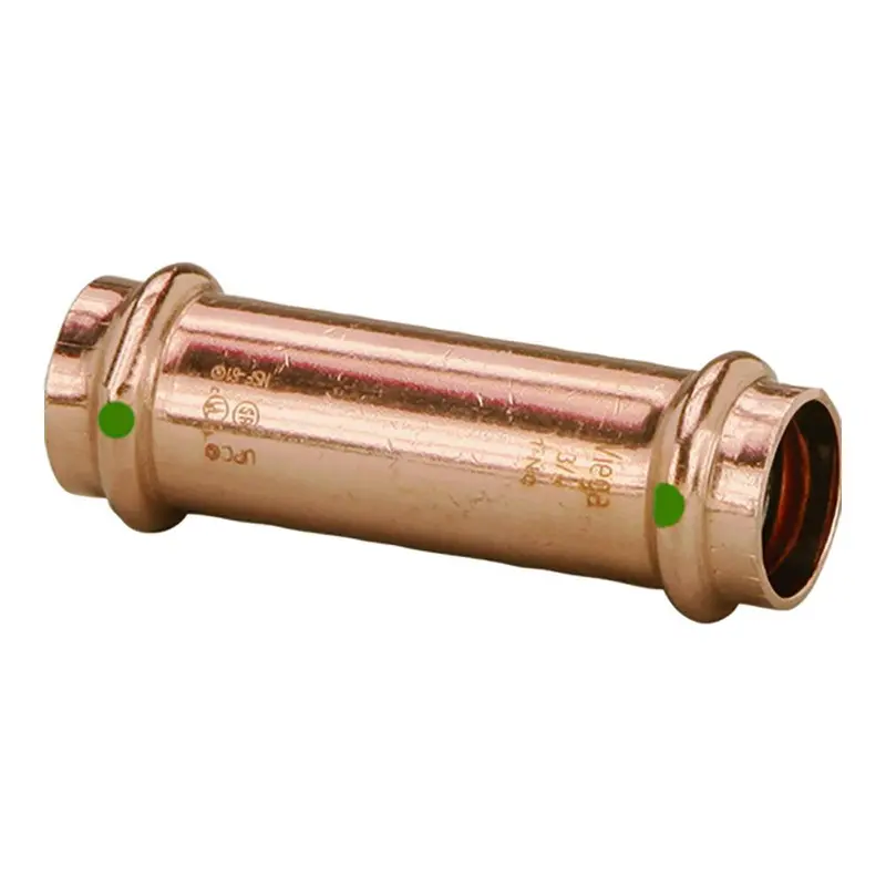 Viega Propress 3/4" Extended Copper Coupling Without Stop – Double Press, Smart Connect Technology [79010] 1