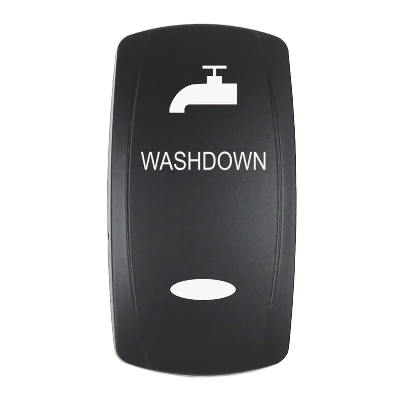 Washdown-Specific Pacer Actuator For V-Series Contura Switches – Black, Dual-Side Laser-Etched Labeling [Ev2Le-Wshdwn] 1