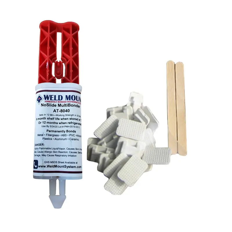 Weld Mount Retail Wire Tie Kit With At-8040 Adhesive – Compact Installation Solution (1050) 1