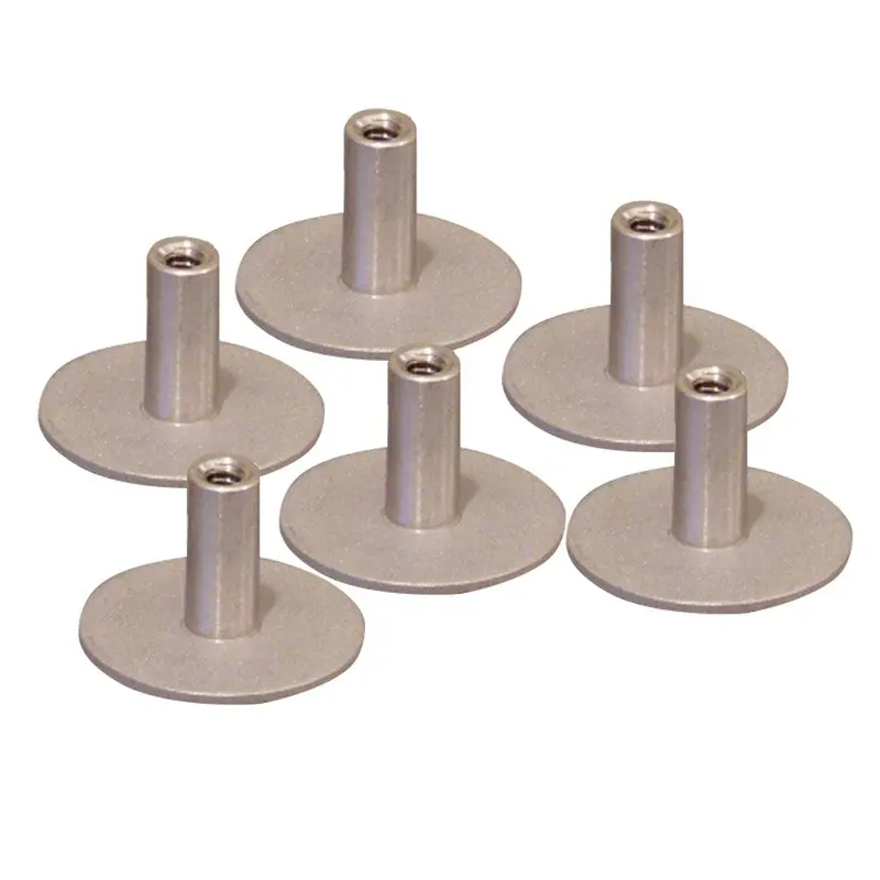 Weld Mount Stainless Steel Standoff – 1.25" Base, 1/4"-20 Thread, 0.75" Height, Six-Pack (Model 142012304) 1