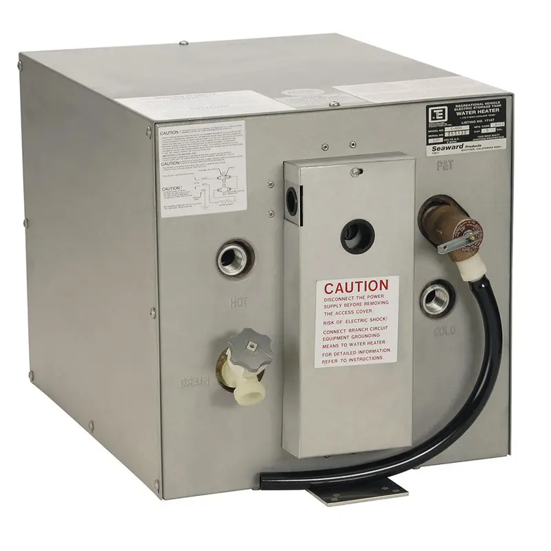 Whale Seaward 6-Gallon Stainless Steel Electric Water Heater – 120V, 1500W (Model S700E) 1