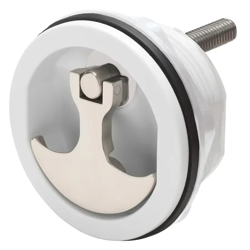 Whitecap 6230Wc Compression Handle – Nylon White Body With Stainless Steel Trim, Non-Locking Design 1