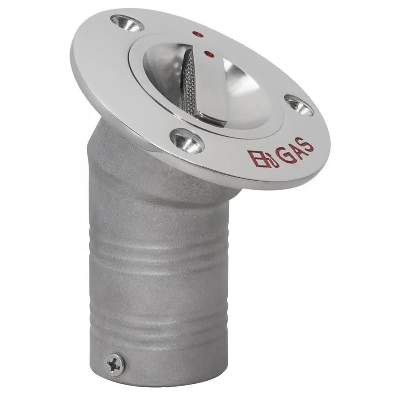 Whitecap Epa-Compliant Angled 1-1/2" Deck Fill Cap For Gas – 30° Tilt, Model 6123Aepa 1