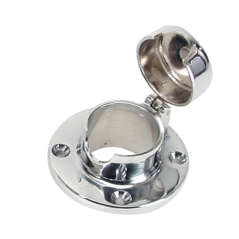 Whitecap Hinged Chain-And-Rope Deck Pipe With 1-1/2-Inch Opening [S-0112C] 1