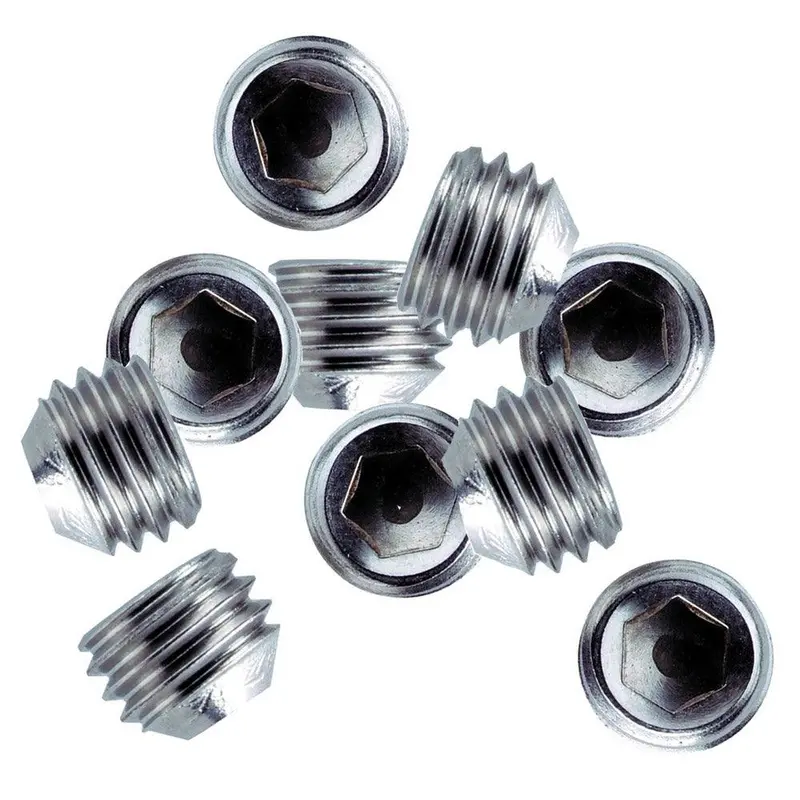 Whitecap Stainless Steel 1/4"-28 Set Screws – 10-Piece Pack (6249C) 1