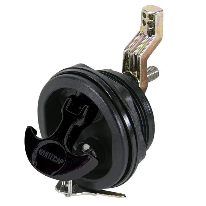 Whitecap T-Handle Latch – Nylon Black Housing, Key-Locking Mechanism [3226Bc] 1