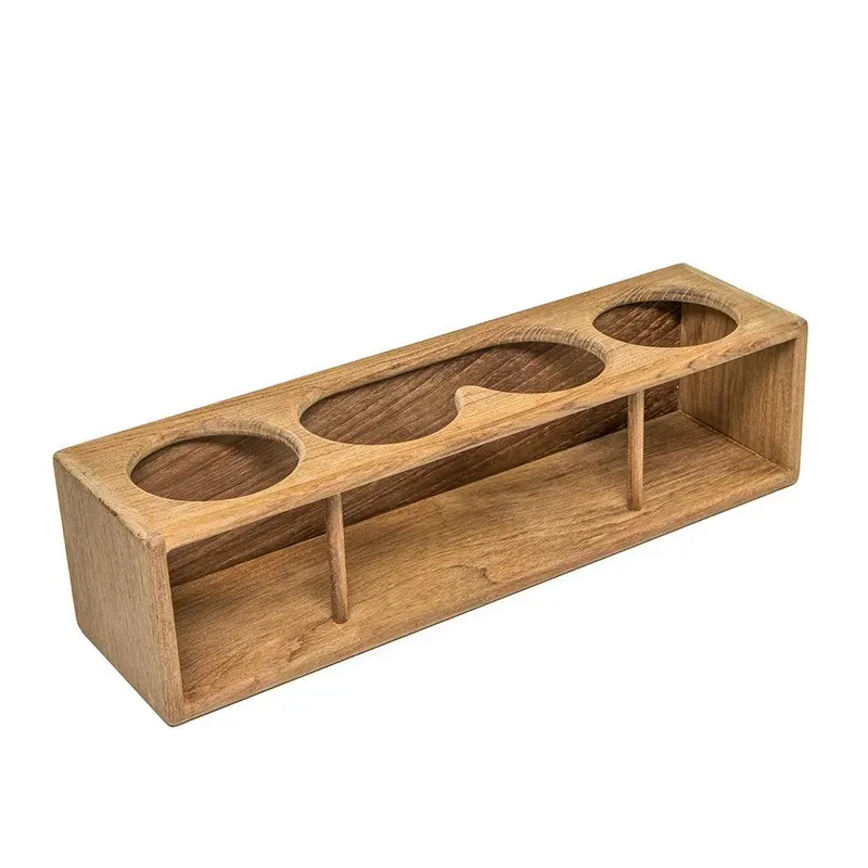 Whitecap Teak Four-Compartment Rack For Drinks And Binoculars 1