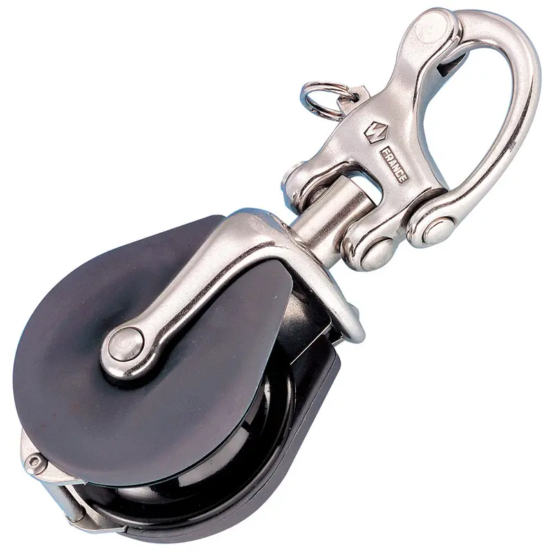 Wichard Medium-Duty Snatch Block With Snap Shackle — Compatible With Ropes Up To 12Mm [34500W] 1