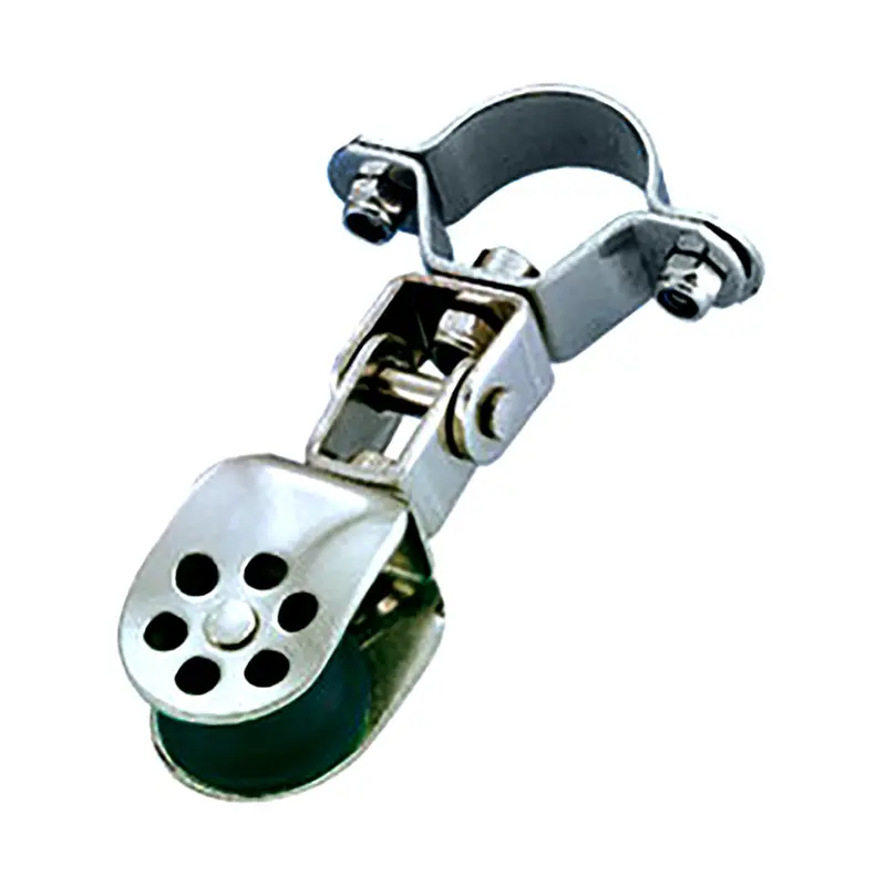 Wichard Stainless Steel Single Sheave Block — 25Mm Sheave, Designed For 25Mm Pivoting Stanchions [30125W] 1