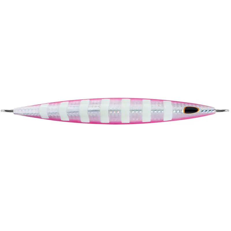 Williamson Kensaki 280 Jig – 7.25", 9.875 Oz, Silver-Pink Zebra Design 1