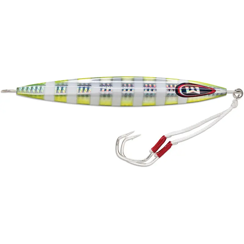 Williamson Kensaki Ksjx220Cb 220 Jig – 6.75" Long, 7.75 Oz, Chartreuse Blink Color 1