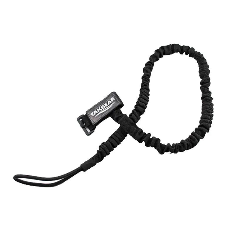 Yakgear 36-Inch Baja Paddle Leash — Black Coiled Safety Tether [Bpl36B-H] 1